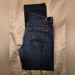 7 For All Mankind Dark Blue Jeans